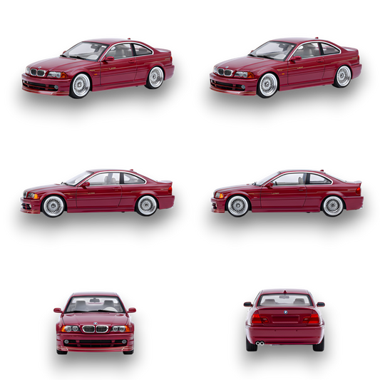 YM Model BMW E46 Alpina B3 Deep Wine Red 1:64