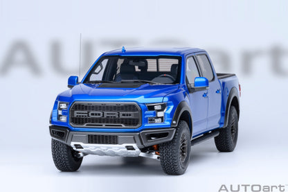 AUTOart 2019 Ford F-150 Raptor Supercrew Velocity Blue 1:18