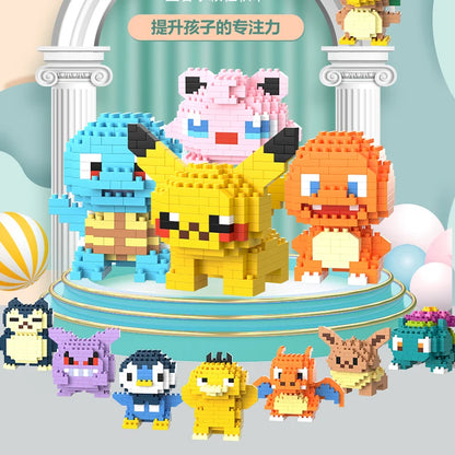 Pokemon Building Blocks Pokémon Gengar Action Cartoon Character Pikachu Charizard Model Building Block for Boys Birthday Gifts