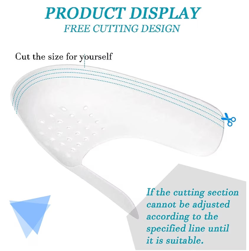 5 Pairs Shoe Crease Protectors, Anti-Wrinkle Toe Box Shield Covers, Adjustable & Reusable Force Fields for Sneaker Care