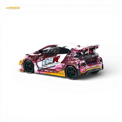 PopRace Toyota GR YARIS Pink EVA RT Production Model 1:64