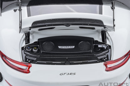 AUTOart Porsche 911 991.2 GT3 RS w/ Weissach Pkg White 1:18