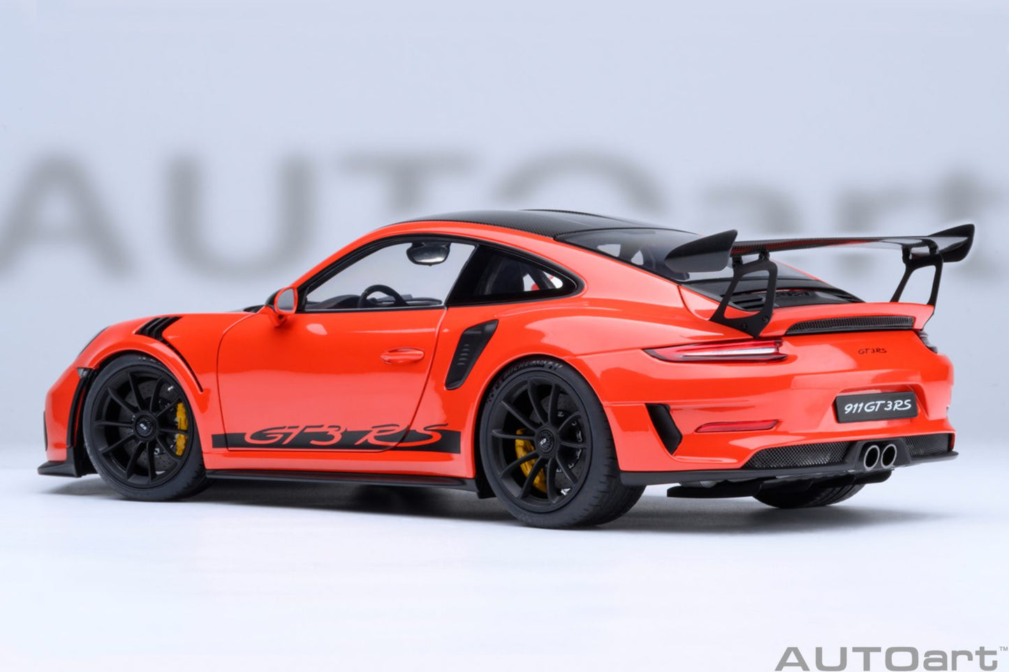 AUTOart Porsche 911 991.2 GT3 RS w/ Weissach Pkg Lava Orange 1:18