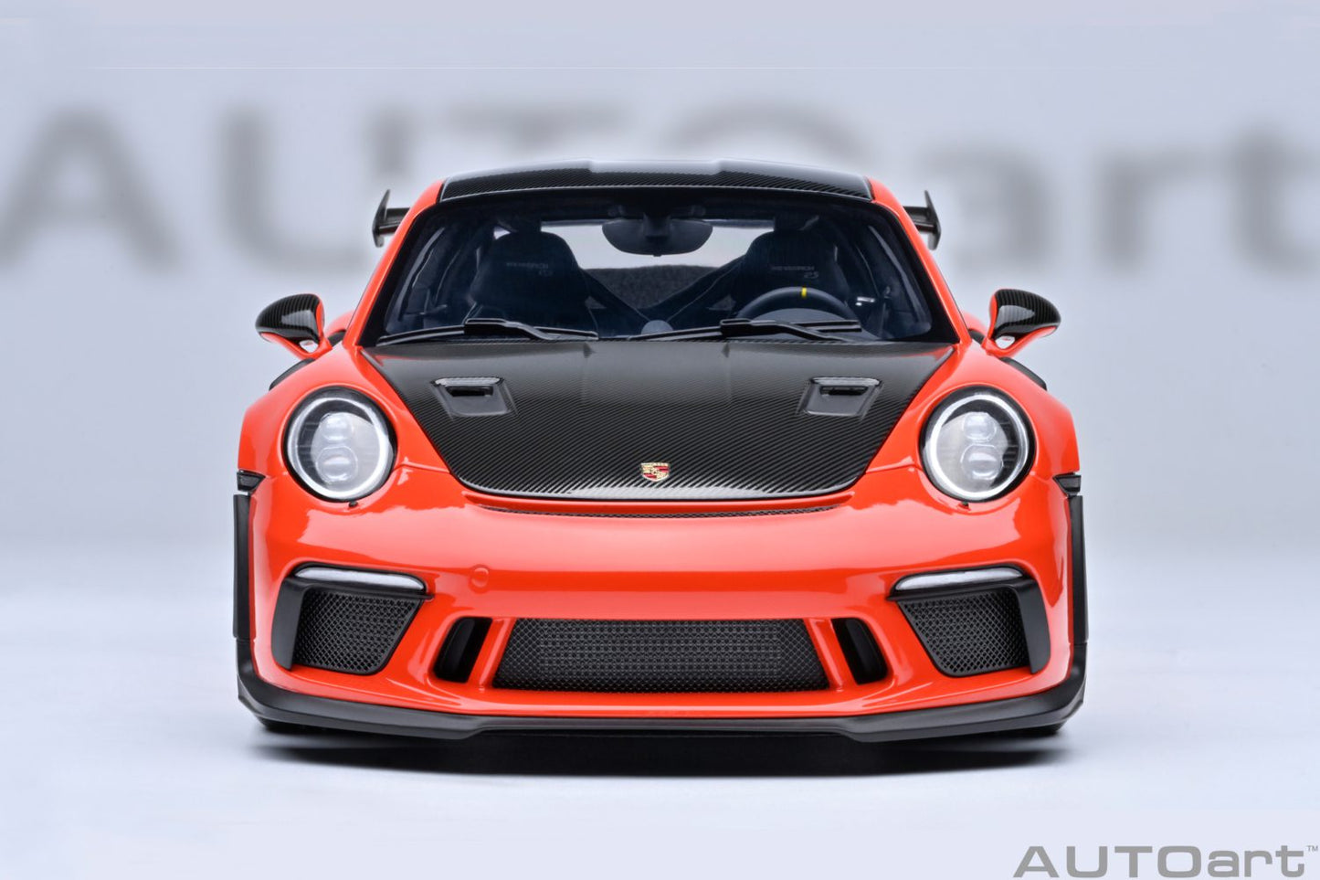 AUTOart Porsche 911 991.2 GT3 RS w/ Weissach Pkg Lava Orange 1:18