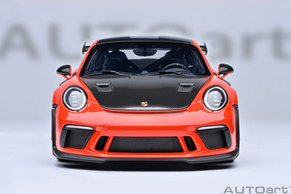 AUTOart Porsche 911 991.2 GT3 RS w/ Weissach Pkg Lava Orange 1:18