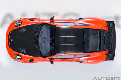 AUTOart Porsche 911 991.2 GT3 RS w/ Weissach Pkg Lava Orange 1:18