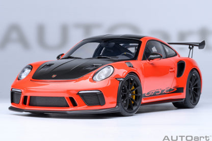 AUTOart Porsche 911 991.2 GT3 RS w/ Weissach Pkg Lava Orange 1:18