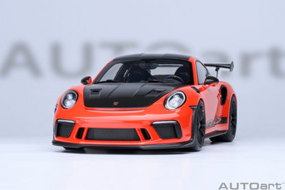 AUTOart Porsche 911 991.2 GT3 RS w/ Weissach Pkg Lava Orange 1:18