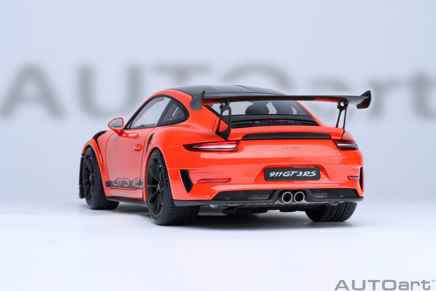 AUTOart Porsche 911 991.2 GT3 RS w/ Weissach Pkg Lava Orange 1:18
