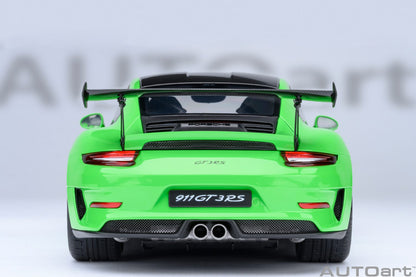 AUTOart Porsche 911 991.2 GT3 RS w/ Weissach Pkg Lizard Green 1:18