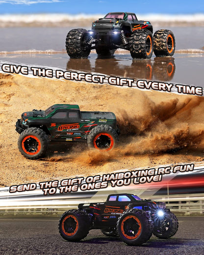 HAIBOXING Remote Control Car 16889, 1:16 Scale 2.4Ghz RC Cars 4X4 off Road Tr...