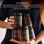 Craft & Kin Christmas Scented Candles for Men | Premium Whiskey Caramel Winter Candle | All-Natural Scent for Home | Long Lasting Holiday Candles with 45 Hour Burn Time, 8Oz