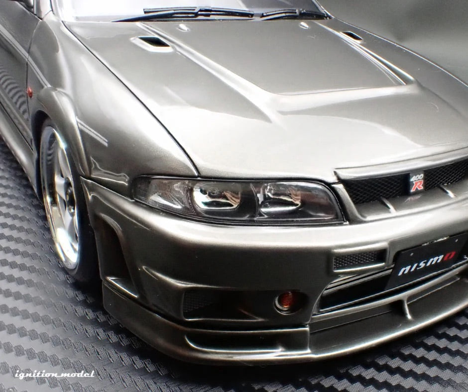 Ignition-Model Nissan Skyline GT-R 400r R33 (BCNR33) RHD Dark Grey Metallic 1:18