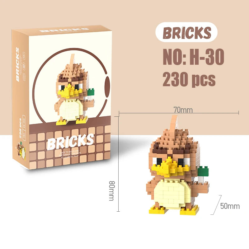 Pokemon Building Blocks Pokémon Gengar Action Cartoon Character Pikachu Charizard Model Building Block for Boys Birthday Gifts