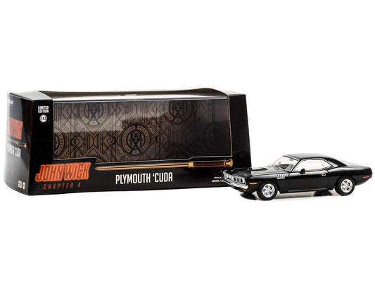 Greenlight 1971 Plymouth Barracuda 1/43 Diecast — John Wick: Chapter 4