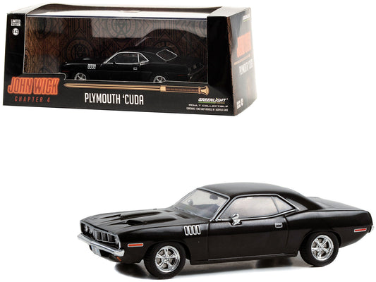 Greenlight 1971 Plymouth Barracuda 1/43 Diecast — John Wick: Chapter 4