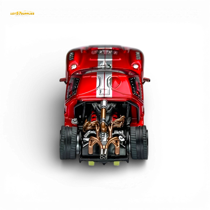 Rhino Model RM Ford GT40 Transparent Red 1:64