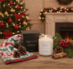 Craft & Kin White Sage Christmas Scented Candles for Cleansing | 8 Oz 45 Hour Long Lasting Holiday Candle | Classic Soy Woodwick Winter Candles | Made with Natural Soy | Gifts for Men and Women