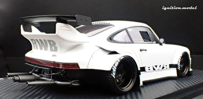 Ignition-Model Porsche 911 RWB 930 Matte White w/ Work S1 Wheels 1:18