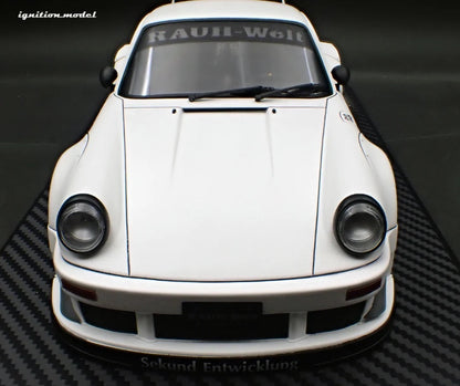 Ignition-Model Porsche 911 RWB 930 Matte White w/ Work S1 Wheels 1:18