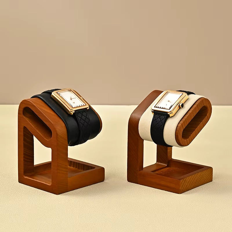 MISHITU T-Shaped Watch Stand Wooden Jewelry Watch Display Stand Watch Storage Holder Bracelet Jewelry Display Watch Storage Rack