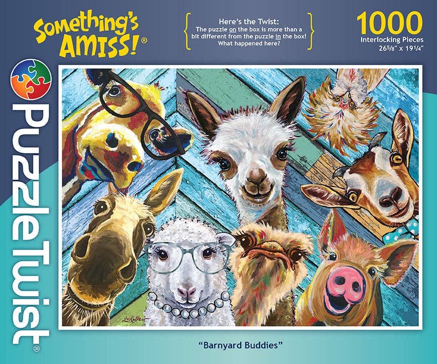 Barnyard Buddies – 1000 Piece Jigsaw Puzzle Collective