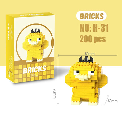 Pokemon Building Blocks Pokémon Gengar Action Cartoon Character Pikachu Charizard Model Building Block for Boys Birthday Gifts