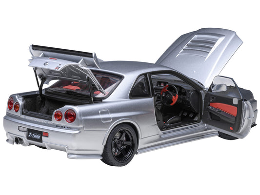 Nissan Nismo R34 GT-R Z-TUNE RHD Silver Metallic 1/18 Model