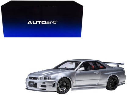 Nissan Nismo R34 GT-R Z-TUNE RHD Silver Metallic 1/18 Model