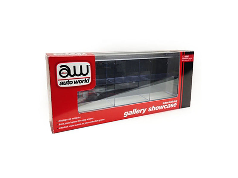 6-Car Interlocking Display Case - Auto World 1:64