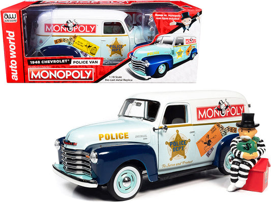 1948 Chevrolet Panel Van 'Monopoly' 1:18 - Auto World