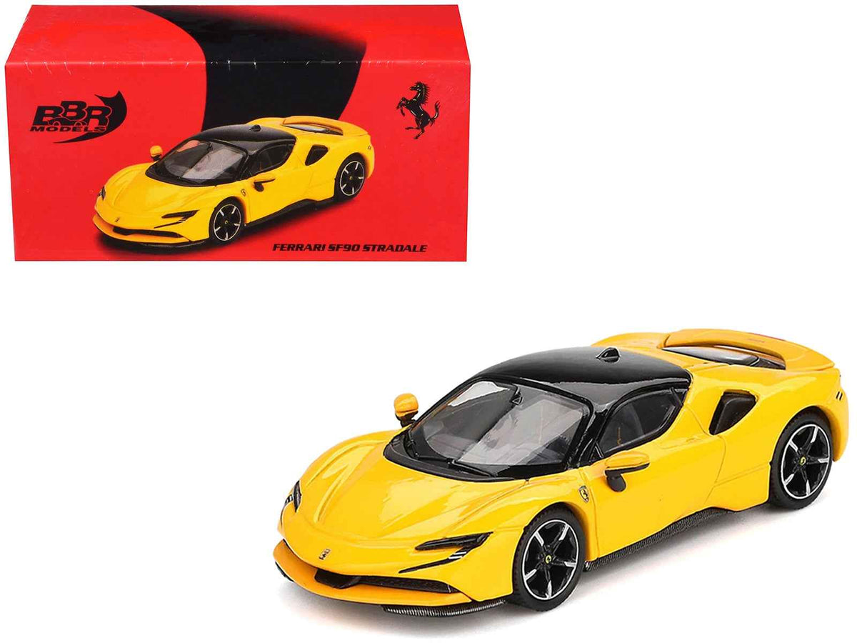 BBR Ferrari SF90 Giallo Modena Yellow Black Top 1:64