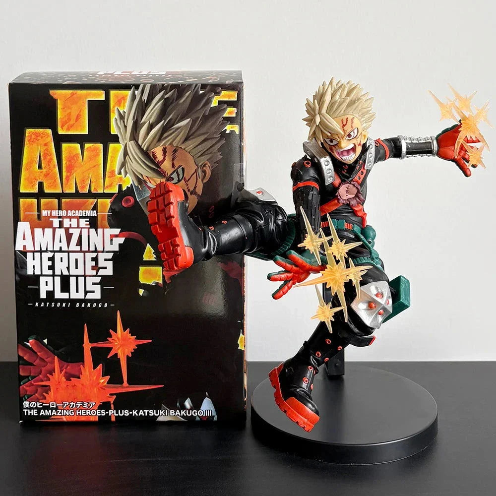Bakugou Katsuki Anime Figure My Hero Academia Action Figurines PVC Statue Collectible Display 18 CM