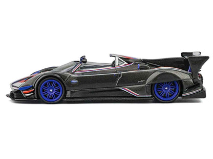 CM Model Pagani Zonda Revo Barchetta Carbon Red White Blue Stripes 1:64