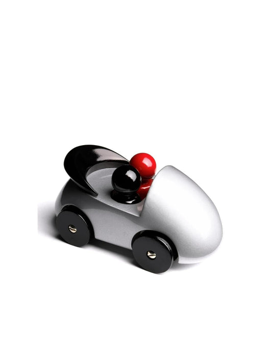 Playsam Streamliner Cab Wooden Toy Car — Silver | Swedish Design Classic Gift