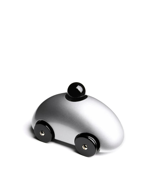 Playsam Streamliner F1 Wooden Toy Car — Silver | Swedish Design Classic Gift