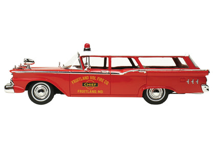 Goldvarg Collection 1959 Ford Country Squire 1/43 Diecast — Fire Chief