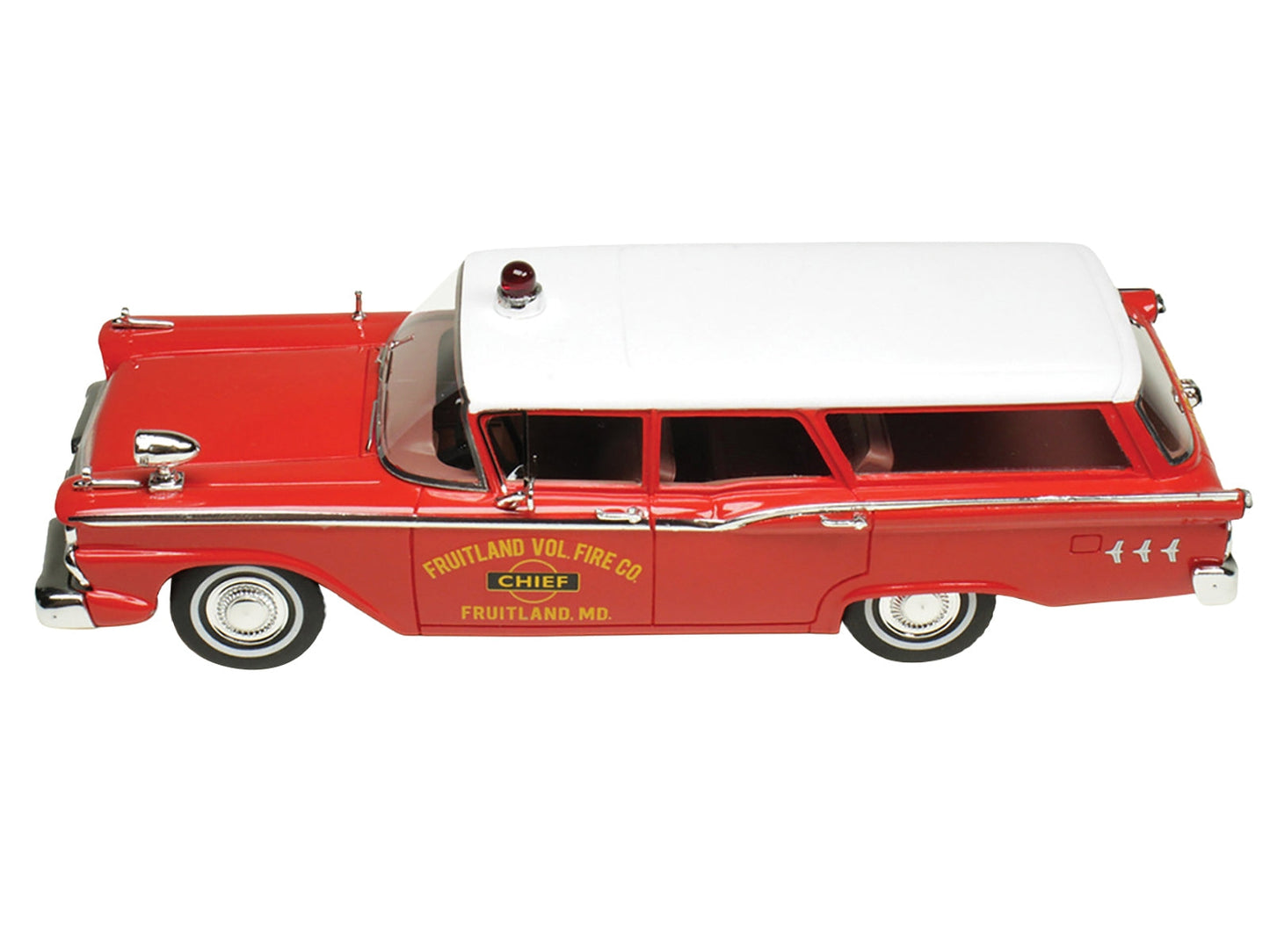 Goldvarg Collection 1959 Ford Country Squire 1/43 Diecast — Fire Chief