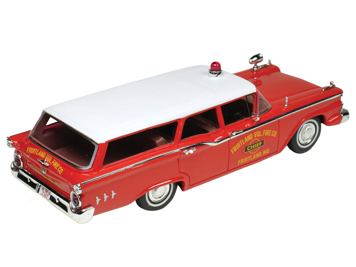 Goldvarg Collection 1959 Ford Country Squire 1/43 Diecast — Fire Chief