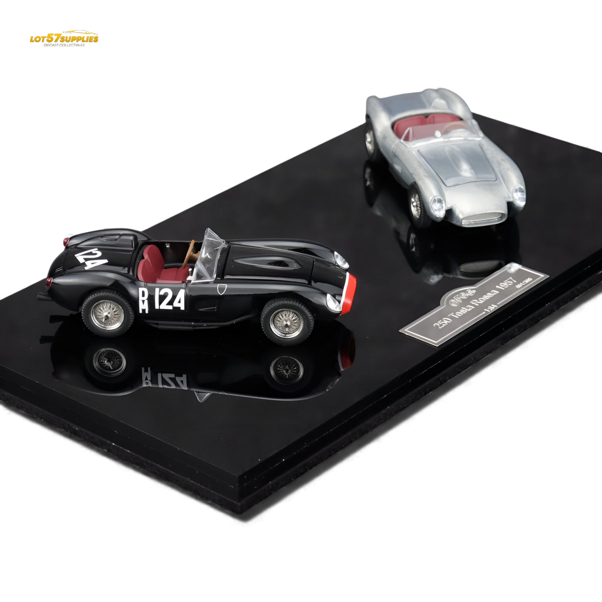 GFCC Ferrari 250 Testa Rossa Black Beauty Double Car Set 1:64