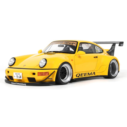GT Spirit 2024 Porsche 911 964 RWB Qeema Yellow 1:18