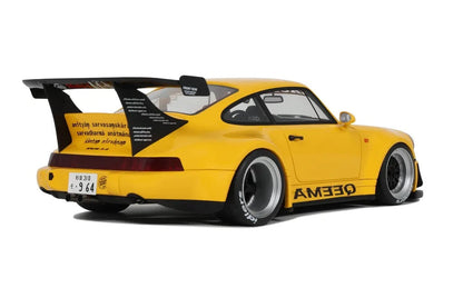 GT Spirit 2024 Porsche 911 964 RWB Qeema Yellow 1:18