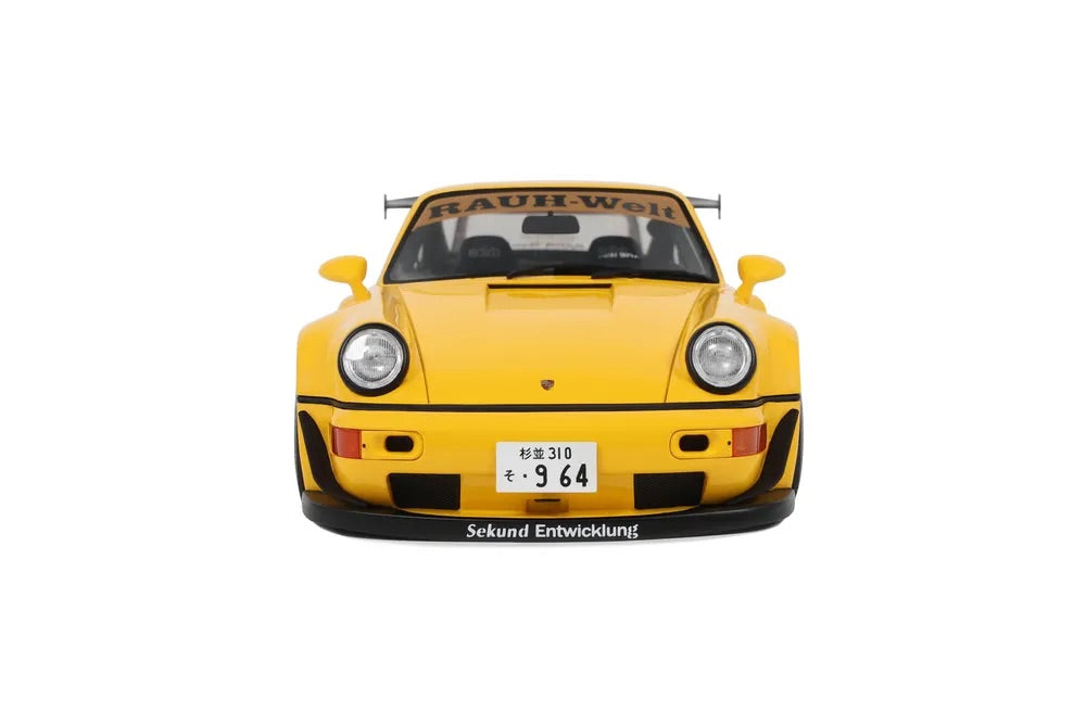GT Spirit 2024 Porsche 911 964 RWB Qeema Yellow 1:18