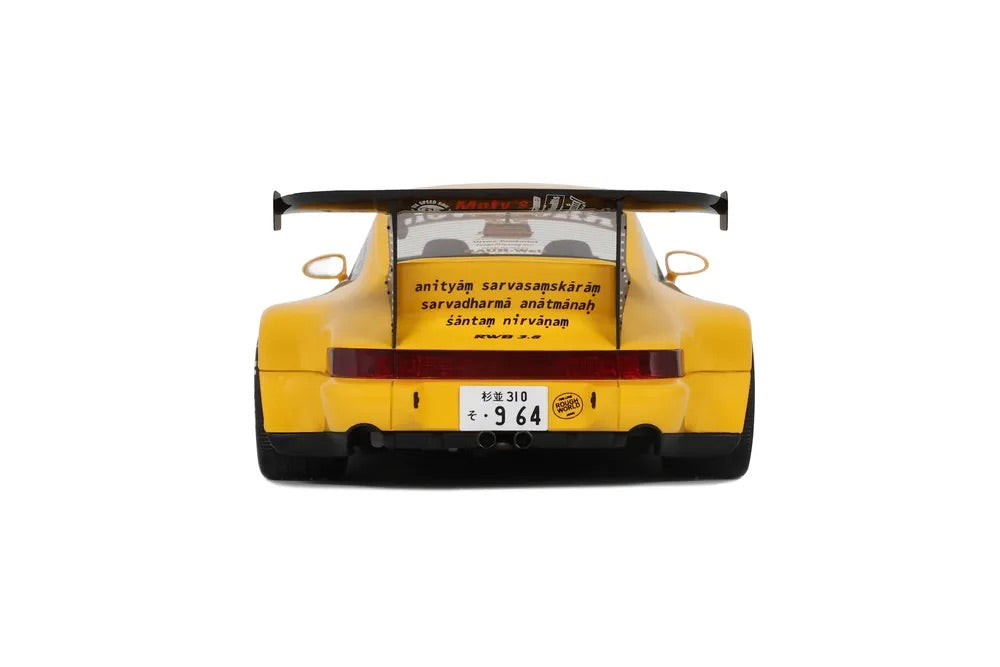 GT Spirit 2024 Porsche 911 964 RWB Qeema Yellow 1:18