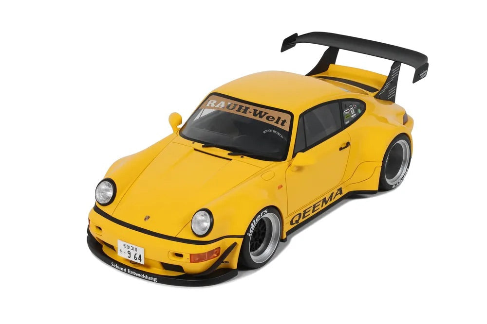 GT Spirit 2024 Porsche 911 964 RWB Qeema Yellow 1:18