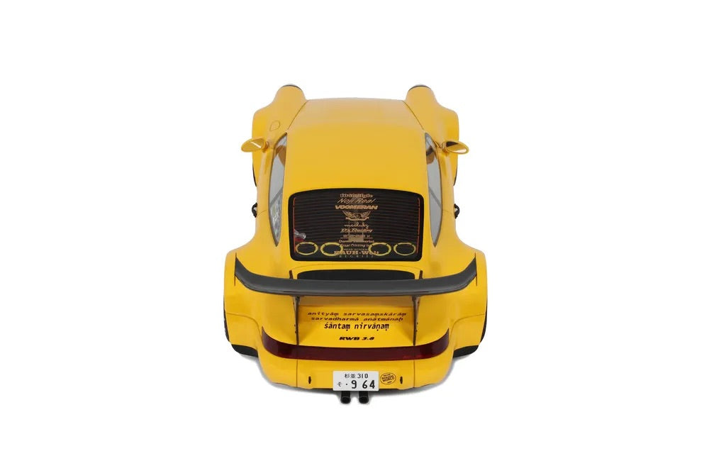 GT Spirit 2024 Porsche 911 964 RWB Qeema Yellow 1:18