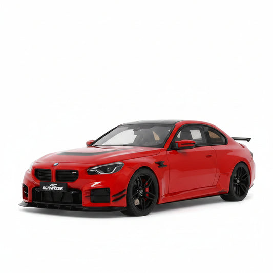 2023 AC Schnitzer ACS2 Sport (BMW M2) Toronto Red with Black Top 1/18 Model Car by GT Spirit