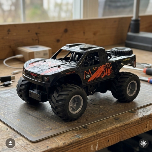 Masaverse 1:16 Amphibious RC Monster Truck | 4WD Waterproof All-Terrain RC Car and Water Boat — Stunt RC Vehicle for Kids with 2 Batteries