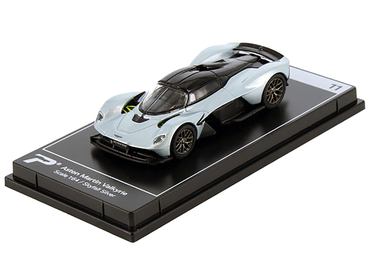 PosterCars Aston Martin Valkyrie Silver 1:64