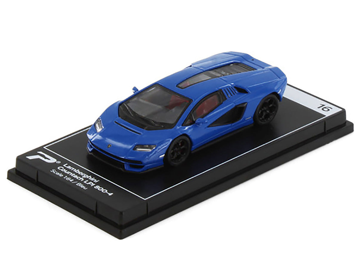 PosterCars Lamborghini Countach LPI 800-4 Blue 1:64